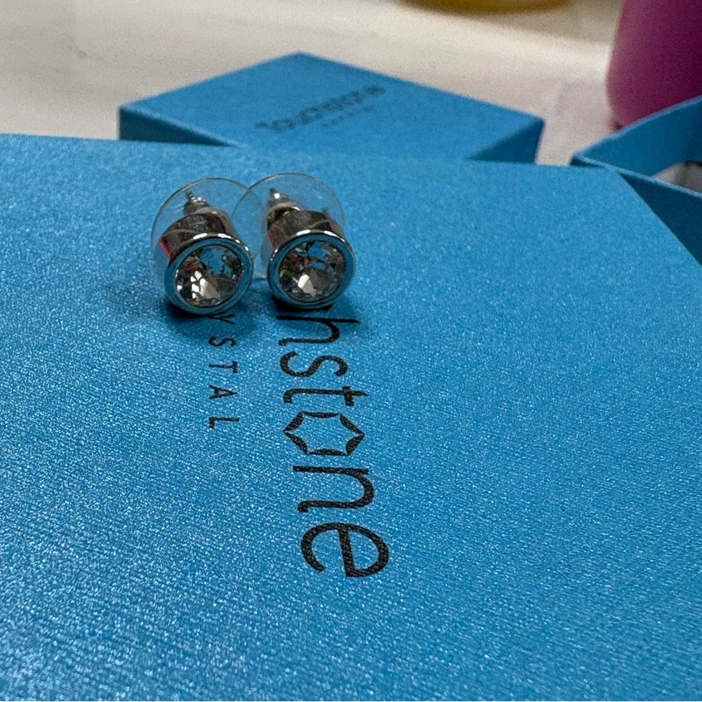 Touchstone Crystal Ice Earrings Box in Blue - Picture 5 of 8